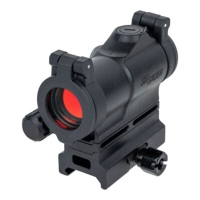 Sig Sauer Romeo 7S red dot optic with 2 MOA dot, lower 1/3 & absolute co-witness mount, clear flip up caps, and 2-5 year battery life provided by an AAA battery for $89/ea currently here: