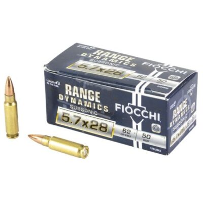 Fiocchi brass case subsonic 62gr 5.7x28mm for $0.37/rd currently here