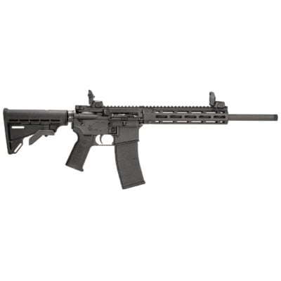 Tippmann Arms M4-22 with 16" 22LR threaded barrel, MLOK free floated handguard, flip up sights, and Magpul grip for $399 with code "TIPPMANN" currently here: