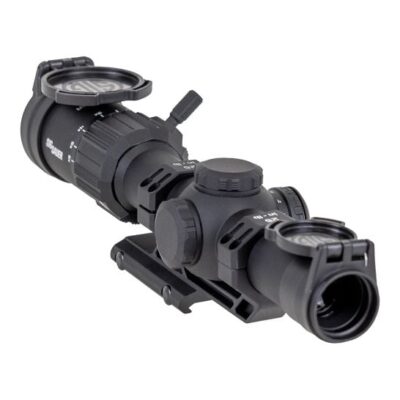 Sig Sauer Tango MSR 1-6x scope with "red dot bright" Hellfire MOA illuminated reticle, throw lever, and Alpha cantilever mount for $199 currently here: