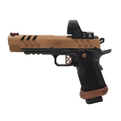 Kimber 17/20+1 2K11 with American made Trijicon SRO large window LED adjustable optic, fiber optic front sight, coyote PVD slide, ambi safety, & SST steel sub frame with flared magwell for $2,469 shipped currently here