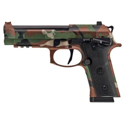 Beretta 18+1 optics ready 92XI Combat with camo cerakote finish, fiber optic front sight, and X-treme (their name, not mine...) flat-ish trigger for $599 currently here: