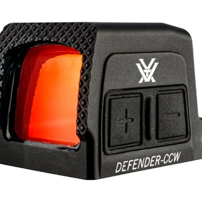 Vortex Defender CCW Solar enclosed red dot optic with selectable 3 MOA dot or donut of death reticle, RMSc footprint, and 5-10 year battery life for $215 *shipped* (click coupon button for price) currently here: