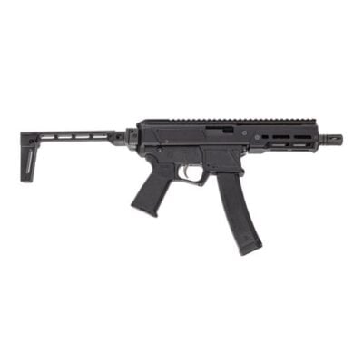 PSA JAKL 9 with 6.5'' 9mm nitrided threaded barrel, monolithic upper with MLOK handguard, CZ Scorpion pattern magazine/magwell, Nib EPT trigger, Magpul grip, & Midwest Industries side folding brace for $1,049 here: