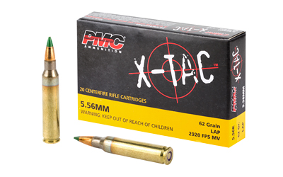 PMC brass case 5.56 with 62gr green tip M855 projectiles for $0.437/rd shipped with code MRGUNSNGEAR here