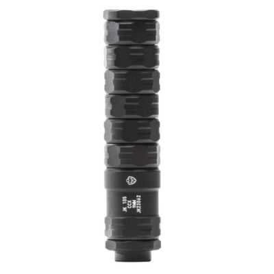 JK Armament ultra lightweight (1.2-2.5oz) CCX 9mm modular (you can use as many, or as little, baffles as you want) suppressor for $392 currently here