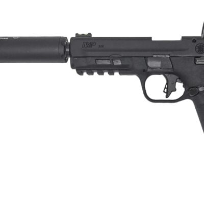 Smith & Wesson 20+1 M&P 22X with threaded barrel, Crimson Trace optic, fiber optic front sight, and Gemtech 22LR suppressor for $699 currently here: