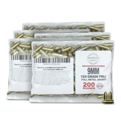 Sportsman's Select brass case reman 124gr 9mm for $0.189/rd orders over $149 ship free currently with code "GFS149PLUS" here
