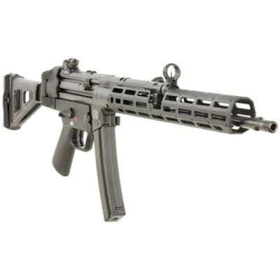 Heckler & Koch roller delayed SP5L with 16'' CHF chrome lined fluted tri-lug barrel, Midwest Industries MLOK handguard, ambi safety, and SB Tactical side folding brace for $2,199 currently here