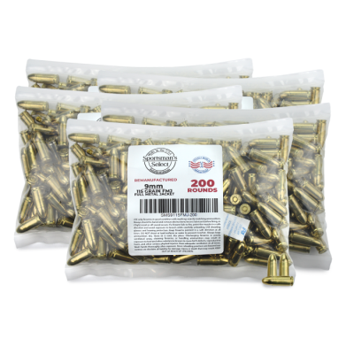 Sportsman's Select brass case reman 9mm for $0.188/rd & orders over $149 ship free currently with code "GFS149PLUS" here