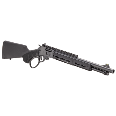 Smith & Wesson 8+1 1854 Stealth Hunter lever action with forged receiver, 16'' 45 Long Colt 410 stainless steel threaded barrel, MLOK handugard, extended optic rail, High Vis sights, & flat-ish trigger shoe for $999 currently here