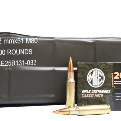 MKE brass case 7.62x51mm M80 ball in sealed "battle packs" for $0.749/rd *shipped* currently here