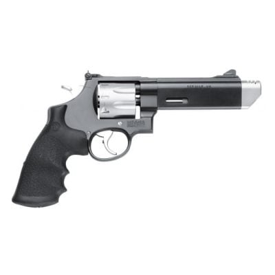 Smith & Wesson Performance Center 627 V Comp .357 Magnum/38 Special 8 shot revolver with removable comp, chrome Performance Center trigger, & moon cut cylinder for $1,499 currently here