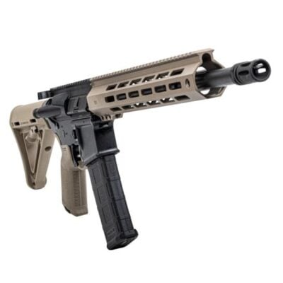 PSA AR15 with 16'' 5.56 4150CMV nitrided mid-length barrel, FDE HEX MLOK rail, Magpul FDE stock/grip/trigger guard, and NiB EPT trigger for $499 currently here