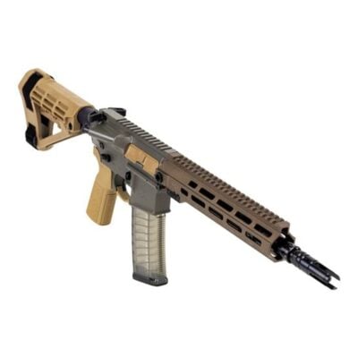PSA SABRE AR15 pistol with 11.5'' 5.56 4150CMV nitrided barrel, flash hider, Riflespeed quick adjustable gas block, 10'' MLOK rail with steel QD points, Microbest BCG, & SABRE-5 9 position extension (similar to Vltor A5) with H2 equivalent buffer for $1,149 here