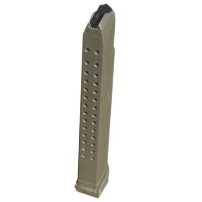 IMG South Korean made standard capacity OD green 33 round Glock steel reinforced magazines for $12/ea currently here