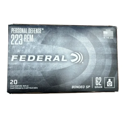 Federal brass case 223 with 62gr bonded soft point projectiles from $0.62/rd *shipped* currently here