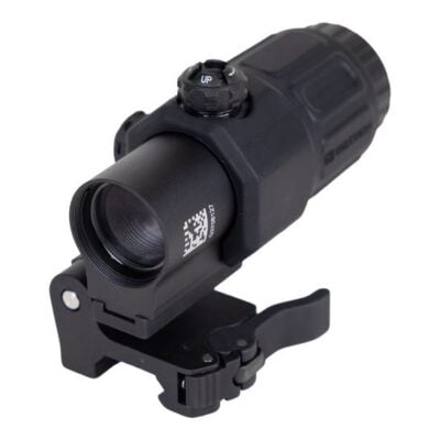 EOTech American made G33 3x magnifier with flip to side lower 1/3 and absolute co-witness QD mount for $449 currently here: