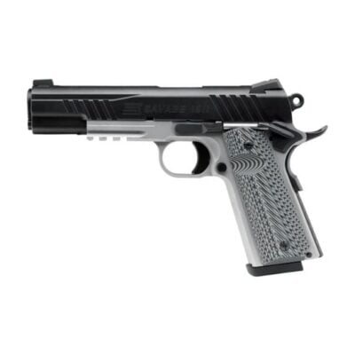 Savage Arms 8+1 45ACP stainless 1911 with Night Fision tritium front sight, ambi safety, G10 grips and light rail for $799 currently here
