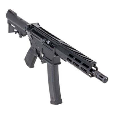 PSA AR-V with 8'' 9mm nitrided threaded barrel, HEX MLOK handguard, NiB EPT trigger, Scorpion pattern mag/magwell, last round BHO, and H&R adjustable brace for $699 currently here