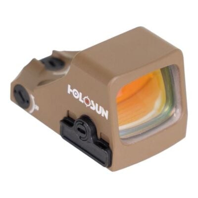 Holosun 407K FDE red dot optic with RMSc pattern footprint, 6 MOA red dot, integral rear sight, and 2-5 year battery life for $189 *shipped* currently here