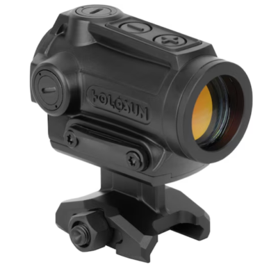 Holosun ARO (Advanced Rifle Optic) green dot optic with 2 MOA dot, shrouded turrets, lower 1/3 co-witness sights, and 2-5 year battery life for $119/ea currently here