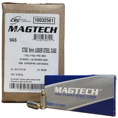 Magtech zinc plated steel case 9mm for $0.229/rd *shipped* currently here
