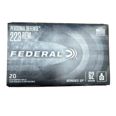Federal brass case 223 with 62gr bonded soft point projectiles from $0.59/rd *shipped* currently here