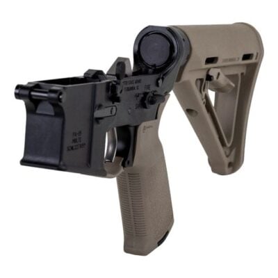 PSA complete Stealth (no logo) AR15 lower receivers with FDE Magpul stock/grip/trigger guard and NiB EPT trigger for $149 currently here: