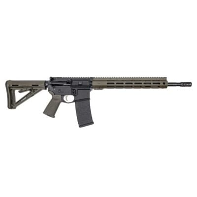PSA AR15 with 16'' 5.56 4150CMV nitrided mid-length barrel, OD green HEX MLOK rail, Magpul stock/grip/trigger guard, and NiB EPT trigger for $499 currently here