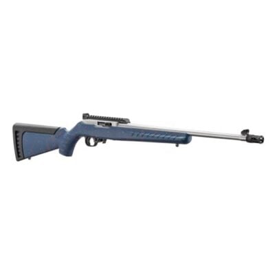 Ruger 10/22 250th Anniversary Edition rifle with 18'' 22LR CHF stainless threaded barrel, Liberty Blue stock, ghost ring sights, and optics rail for $429 currently here