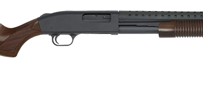 Mossberg Retrograde 6+1 590 12ga shotgun with wood furniture and barrel shroud (gun grabbers HATE them....) for $463 currently here: