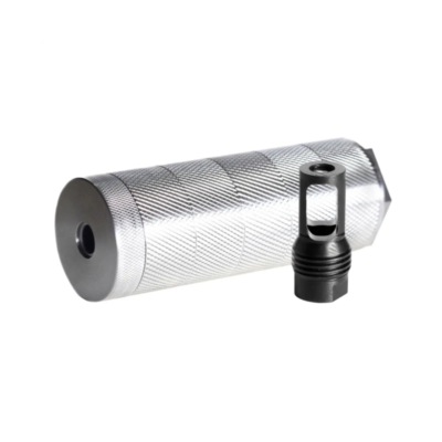 Advantage Arms stainless modular (can add/remove sections) 30 cal full auto rated suppressor for $159 currently here
