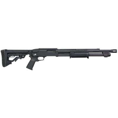 Mossberg 6+1 590R 12ga shotgun with adjustable stock, ambi QD sling points, AR15 style ambi thumb safety, heat shield (gun grabbers HATE heat shields...), and NiB trigger for $693 with code MRGUNSNGEAR currently here
