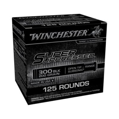 Winchester brass case subsonic 300BLK with 200gr open tip projectiles for $0.72/rd currently here