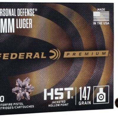 Federal nickel plated brass case subsonic 9mm with 147gr HST JHP projectiles in a sealed ammo can for $0.63/rd shipped with code "GFS149PLUS" here