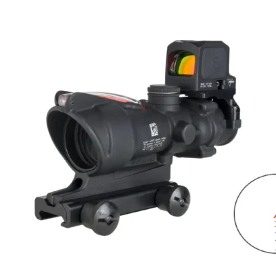Trijicon American made 4x TA31F ACOG with dual illuminated (tritium & fiber optic) 5.56/223 BDC reticle, and RCR fully enclosed red dot with 3.25 MOA dot for $1,399 currently here