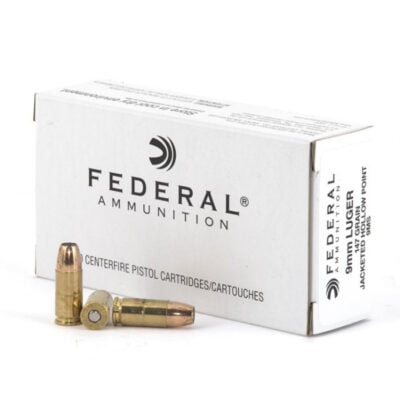 Federal brass case subsonic Hi-Shok 9mm with 147gr JHP projectiles from $0.45/rd *shipped* currently here
