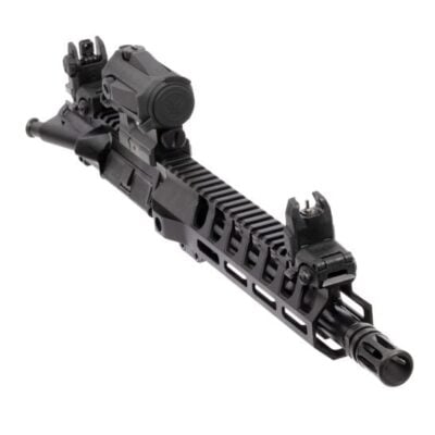 PSA AR15 upper with 10.5'' 5.56 nitrided barrel, MLOK free floated rail, Magpul MBUS II sights, and Vortex SPARC AR red dot optic with 2 MOA red dot & 2-5 year battery life for $299 currently here