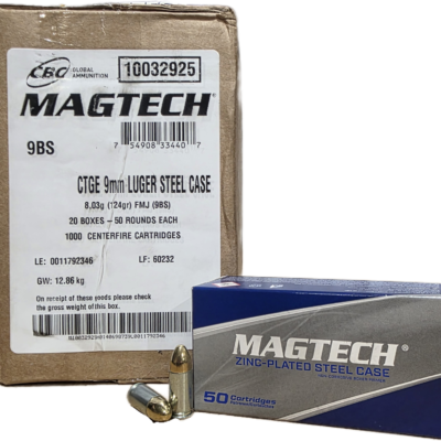 Magtech zinc coated steel case 124gr 9mm for $0.219/rd *shipped* currently here: