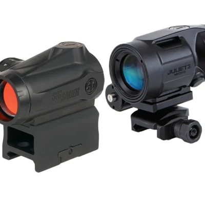 Sig Sauer Gen2 Romeo MSR red dot optic with 2 MOA dot, 2-5 year battery life, and a Juliet 3x compact magnifier with flip to side mount for $219 shipped currently here: