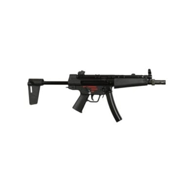 MKE produced AP5 NAVY H&K MP5 roller delayed clone made on factory H&K machinery with CHF chrome lined fluted threaded tri-lug barrel, ambi extended safety, Navy salt water finish, and Magpul adjustable brace for $1,362 (use email for price button) currently here