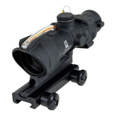 Trijicon American made lightweight TA31F 4x ACOG prism optic with red etched dual illuminated (tritium & fiber optic) 5.56/223 BDC reticle for $899 currently here