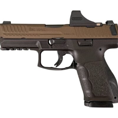 Heckler & Koch 15+1 VP9A1 K (G19 size) with Holosun SCS direct mounted solar powered optic, FDE cerakoted slide, NiB trigger components, and superior ambi paddle magazine release (🤌🏽) for $899 currently here