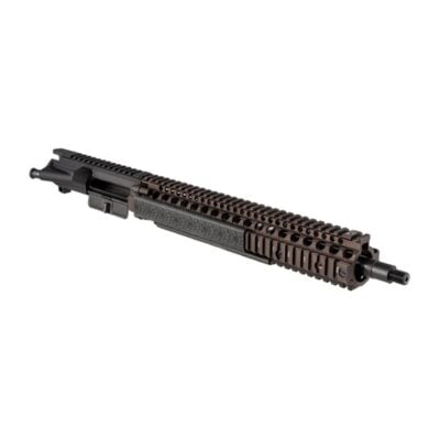 Daniel Defense M4A1 upper with 14.5'' 5.56 CHF chrome lined MP/HP tested barrel, pinned gas block, and FDE RIS II rail for $626/ea with code "MRGUNSNGEAR" currently here