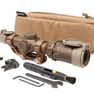 Sig Sauer contract over-run TANGO6T S-VPS 1-6x scope with "red dot bright" illuminated FL-6 Hellfire MIL/MRAD reticle, ED glass, removable throw lever, cantilever mount, Magpul MBUS Pro offset sights, & padded case for $1,379 (log in for price) currently here