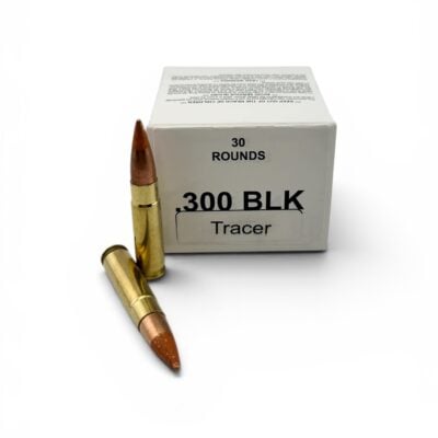 US Cartridge brass case 300BLK with 130gr M62 tracer projectiles for $0.63/rd & orders over $149 ship free currently with code "GFS149PLUS" here: