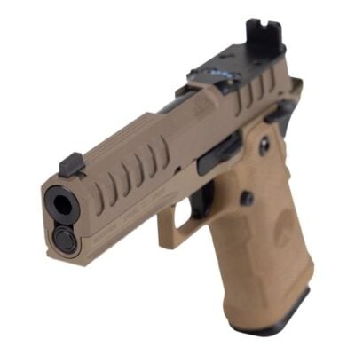 Watchtower FDE 17+1 optics ready Apache 2011 with 4.25'' nitrided bull barrel, RMR pattern optic plate, and MJD kevlar grip module for $1,899 currently here