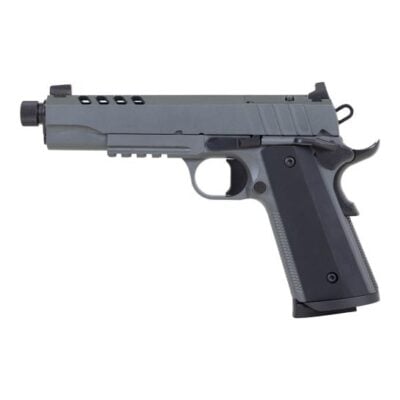 Tisas 10+1 optics ready Night Stalker SF 9mm 1911 with RMSc optic cut slide, CHF threaded barrel, magwell, and cerakote finish for $499 currently here