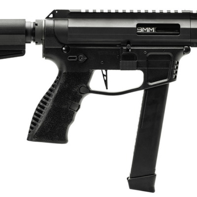 GForce Jawbone AR9 with 5'' nitrided threaded barrel, forward charging handle, MLOK handguard, ambi safety & mag release, and adjustable brace for $379 currently here